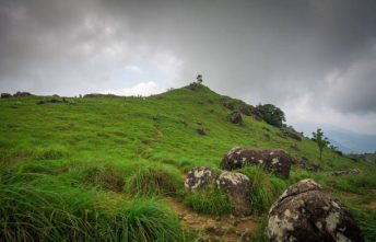 Trivandrum, Kerala, India - May 12, 2019: Ponmudi Hills Top station